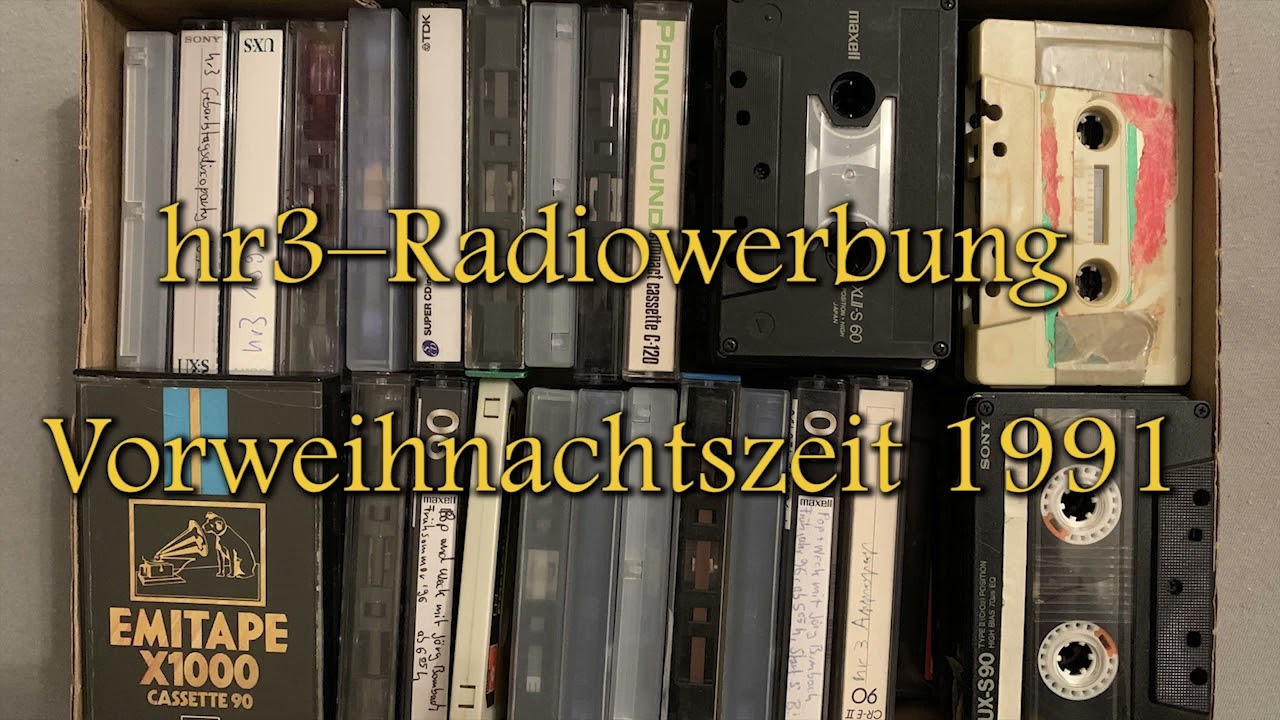 Mehrere Blöcke Radiowerbung von hr3, Vorweihnachtszeit 1991, Teil 1