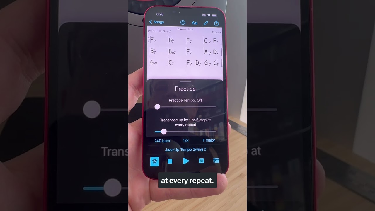 Practice Transposition with iReal Pro