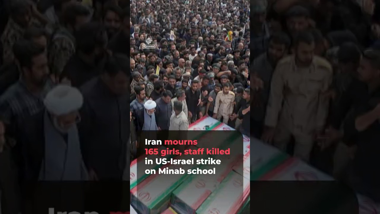 Iran mourns 165 girls, staff killed in US-Israel strike on Minab school | #ajshorts