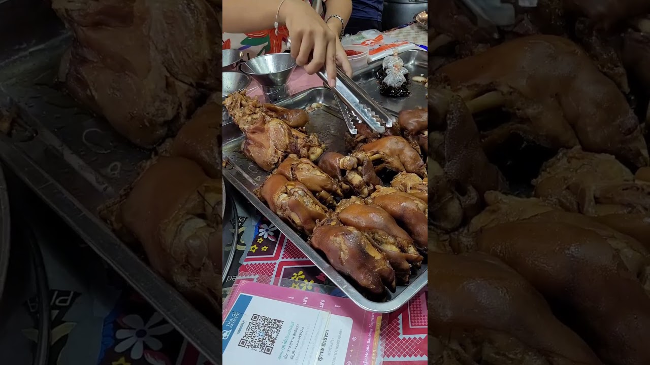 Braised Pork Knuckle 👍 #vlog #travel #food #thaifood