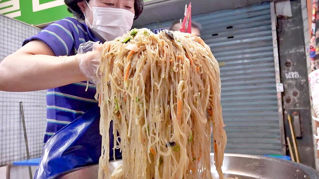 백종원이 극찬 광장시장 잡채김밥 최신근황  200명 손님까지 보다가 포기했네요.. / japchae cheese + tuna gimbap / korean street food