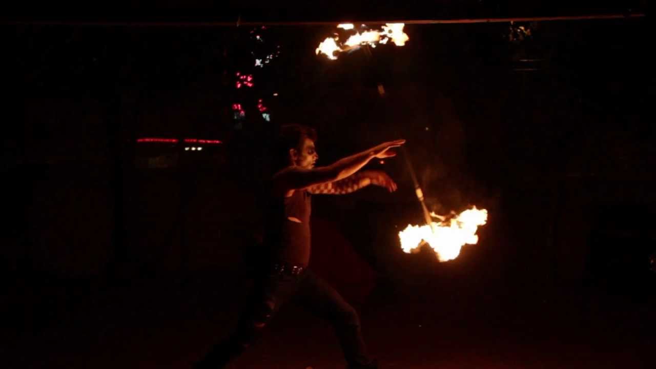 Siri Khalsa's Dragon Staff Fire Dance Performance