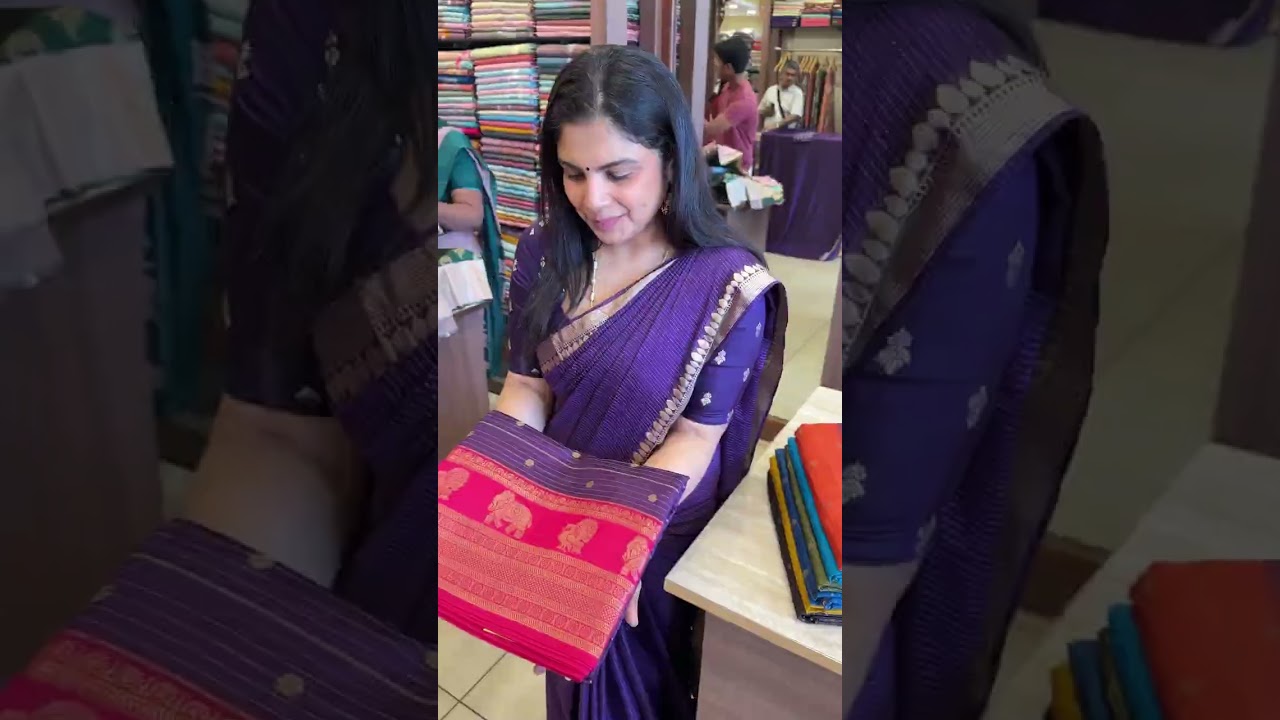 Semi Tussar Silk Saree 🤍Product Code: TTDS2944Soft texture, earthy she | templedesigner.com