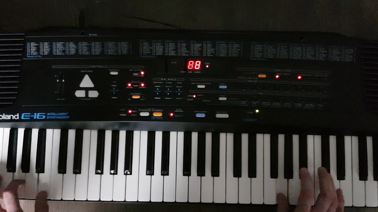 Keyboard ROLAND e-16 - prezentacja, demo