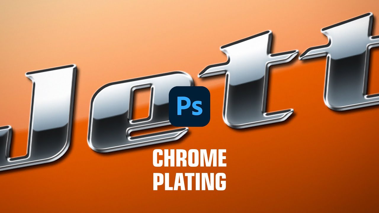 Text Effects of Car Emblem on Chrome Plating in Photoshop 2023