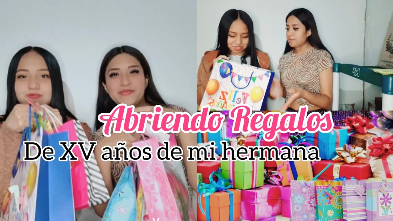 Abriendo regalos de XV años🌙( con mi hermana💗)