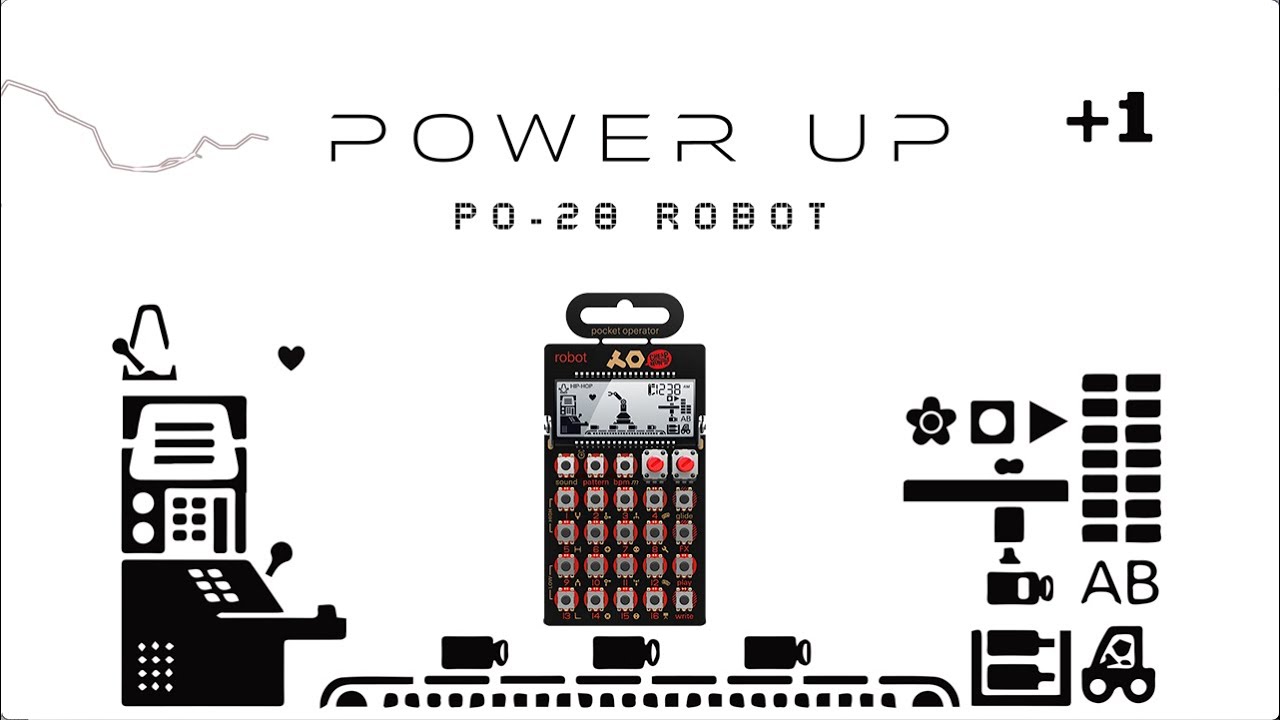 Live song on Pocket Operator PO-28 Robot - 'Power Up' by @brianleahyart