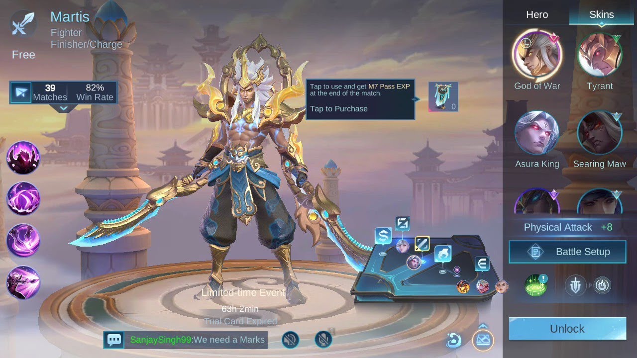 TESTING NEW MATRIS LORD OF WAR SKIN HOW MUCH POWERFUL  || MOBA LEGENDS 5V5 || #mobalegends5v5