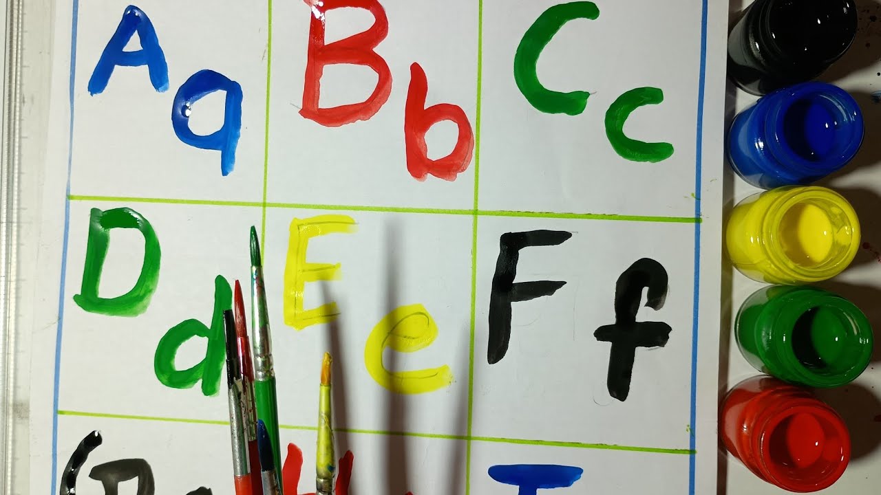 Learn alphabets with colors| Learn alphabets abcd| Learn alphabets for kids| #aforapple 