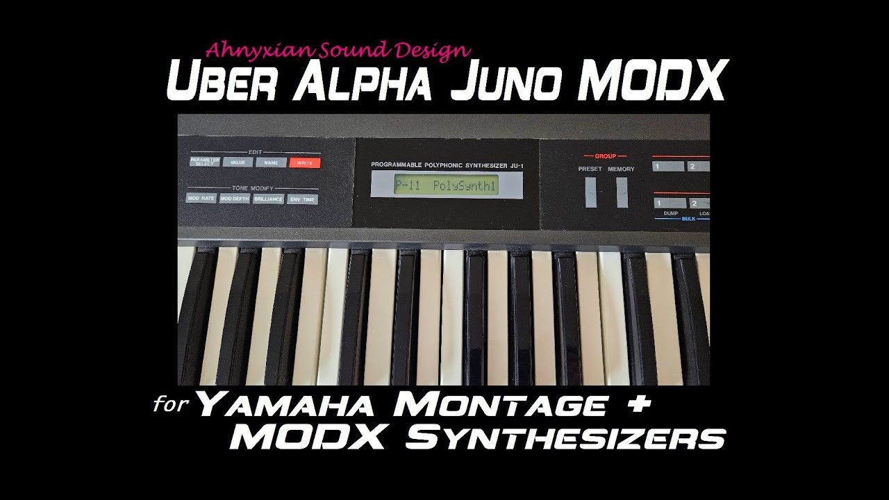 Uber Alpha Juno MODX Yamaha Montage MODX Synthesizer Sample Pack