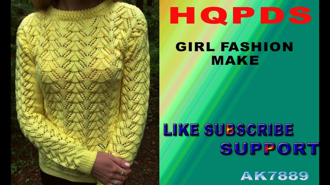 UNIQE#How to make in hqpds# knit pattern POINTRL  learn...