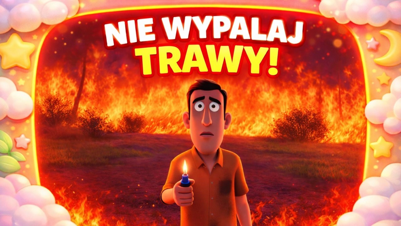 Nie pal trawy 🚫🌿, robaczki płaczą 🐞😢