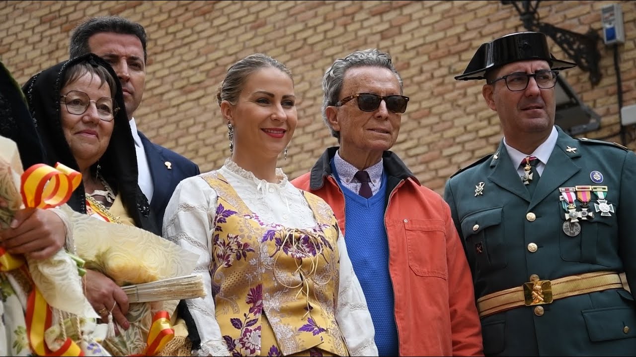 Ortega Cano estuvo “muy contento” en la ofrenda de Calanda.