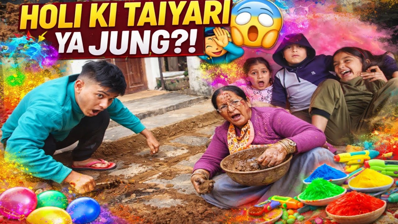 Holi Ki Taiyariyon Mein Lag Gaye Hum… Par Ho Gaya Kuchh Unexpected! 😳🫟