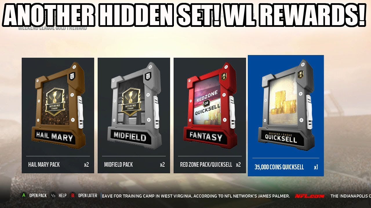 ANOTHER HIDDEN EGG SET! WEEKEND LEAGUE REWARDS! | MADDEN 18 ULTIMATE TEAM