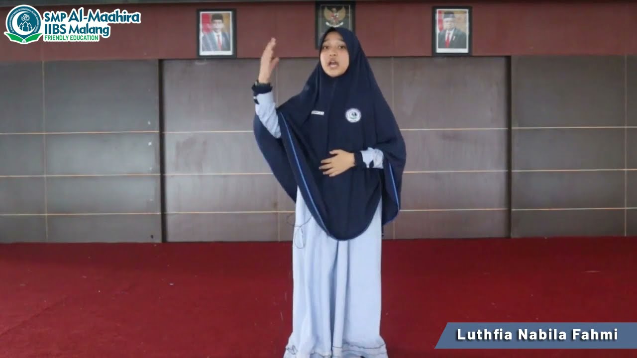 JUARA FAVORIT Lomba Pidato GCI 2021 ''Hidup Bahagia dengan Al-Qur'an'' oleh LUTHFIA NABILA FAHMI
