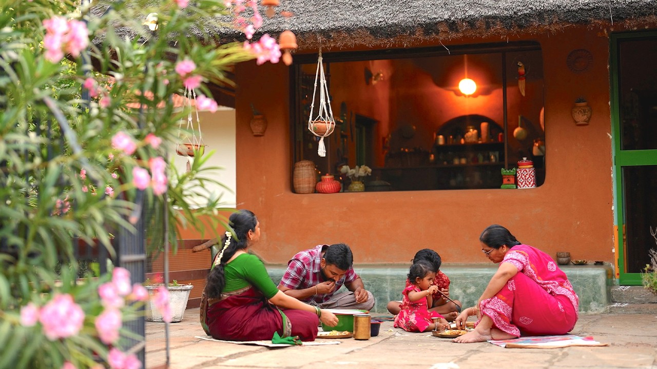 Authentic Hyderabadi Chicken Dum Biryani, Is Cooked in an Indian Village Hut - In a Clay Pot