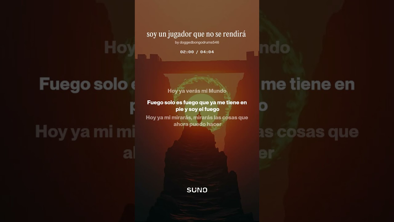 Soy un jugador que no sé rendirá