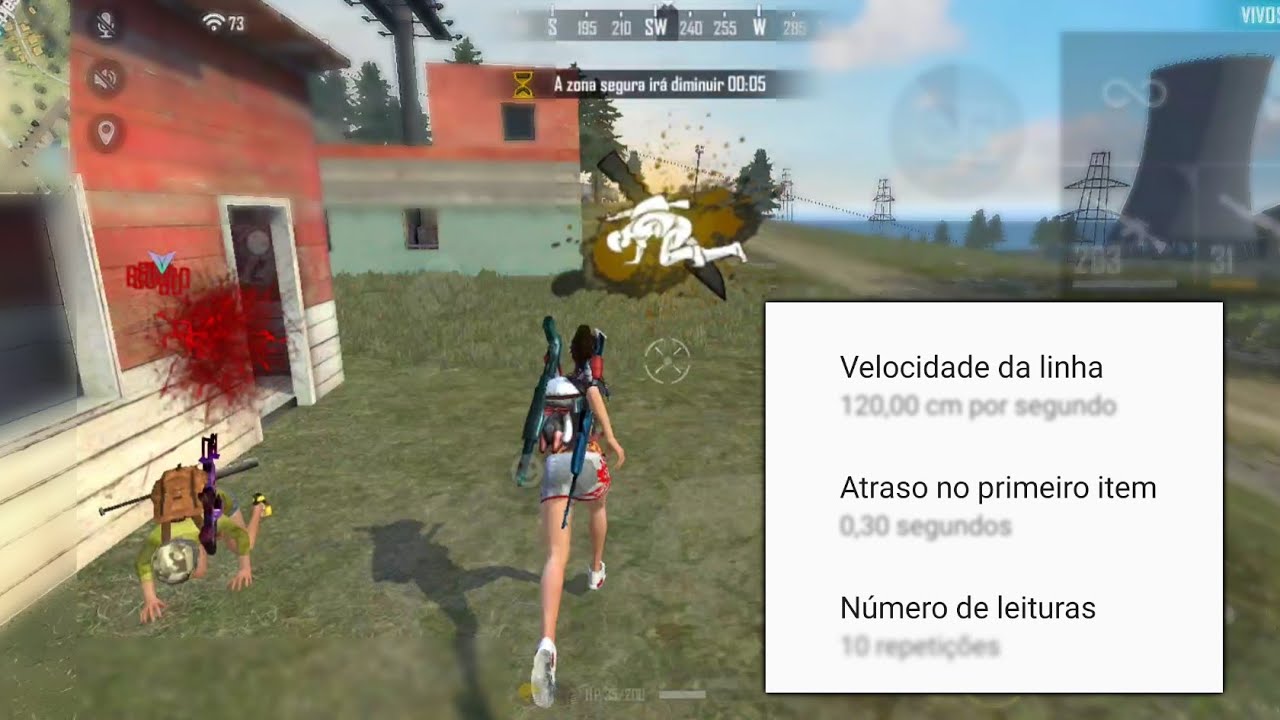 FUNÇÃO ABSURDA para dar MAIS PRECISÃO✨📱para dar ONESHOT🤯❤️(Função de iPhone no Android) - Free Fire