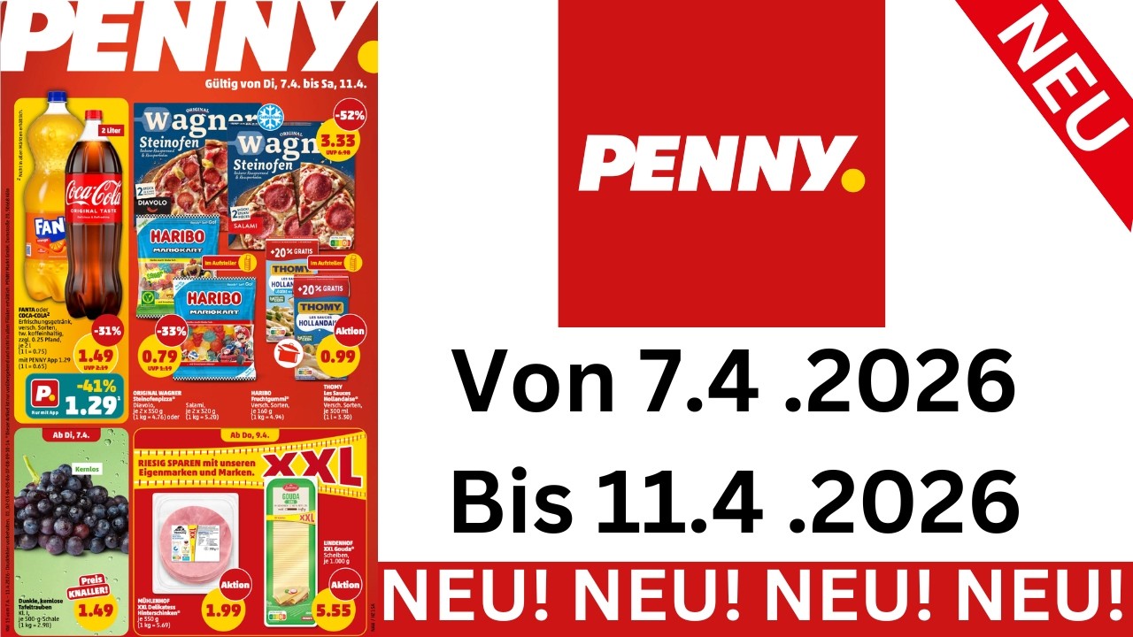PENNY Prospekte Angebote Werbung G&uuml;ltig ab 07.04.2026 Bis 11.04.2026