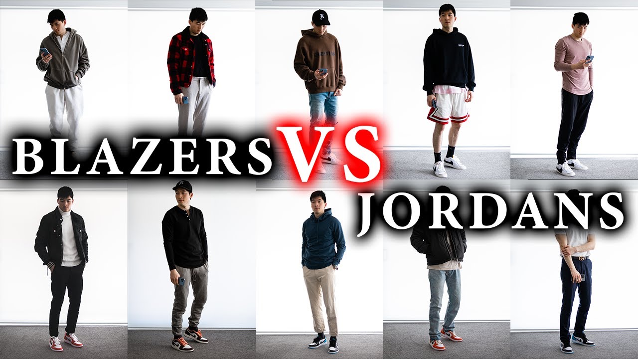 Air Jordans OR Nike Blazers? | DON'T WASTE MONEY $$ (9 Outfit comparison)
