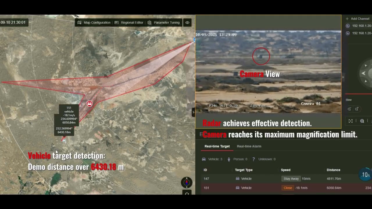 5Km Security Radar Human& Vehicle Detection
