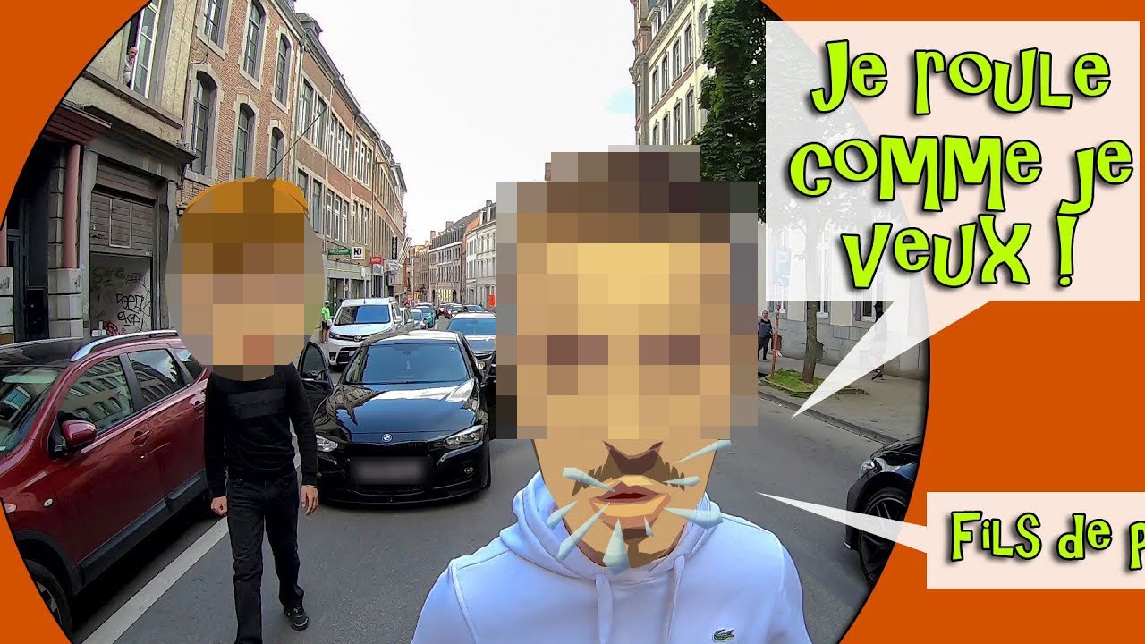 Non content de foncer à toute allure dans une zone 20 km/h, il me menace et me crache dessus !