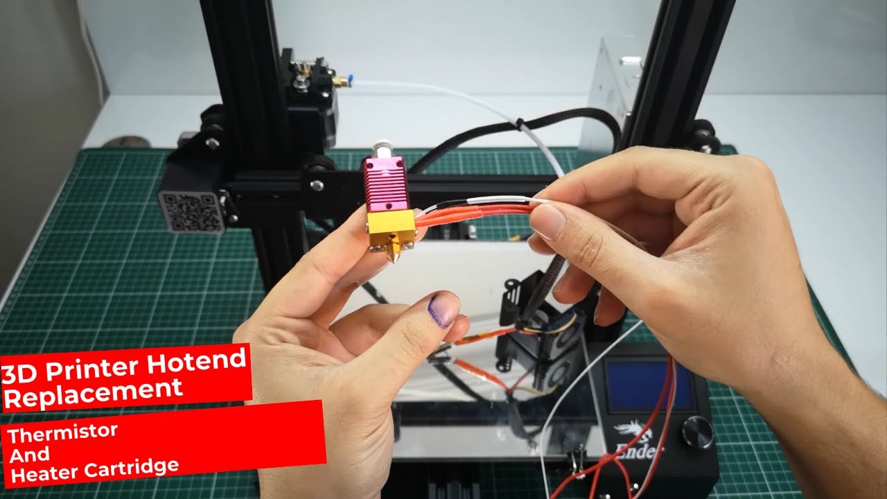 Замена Hotend 3D-принтера (картридж термистора и нагревателя - Ender 3)