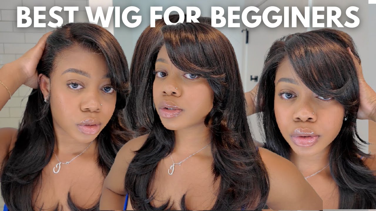 THE BEST EVERYDAY WIG FOR BEGINNERS?! + HOT HOUSEWIFE EASY LAYERED BLOWOUT TUTORIAL ft. Myfirstwig