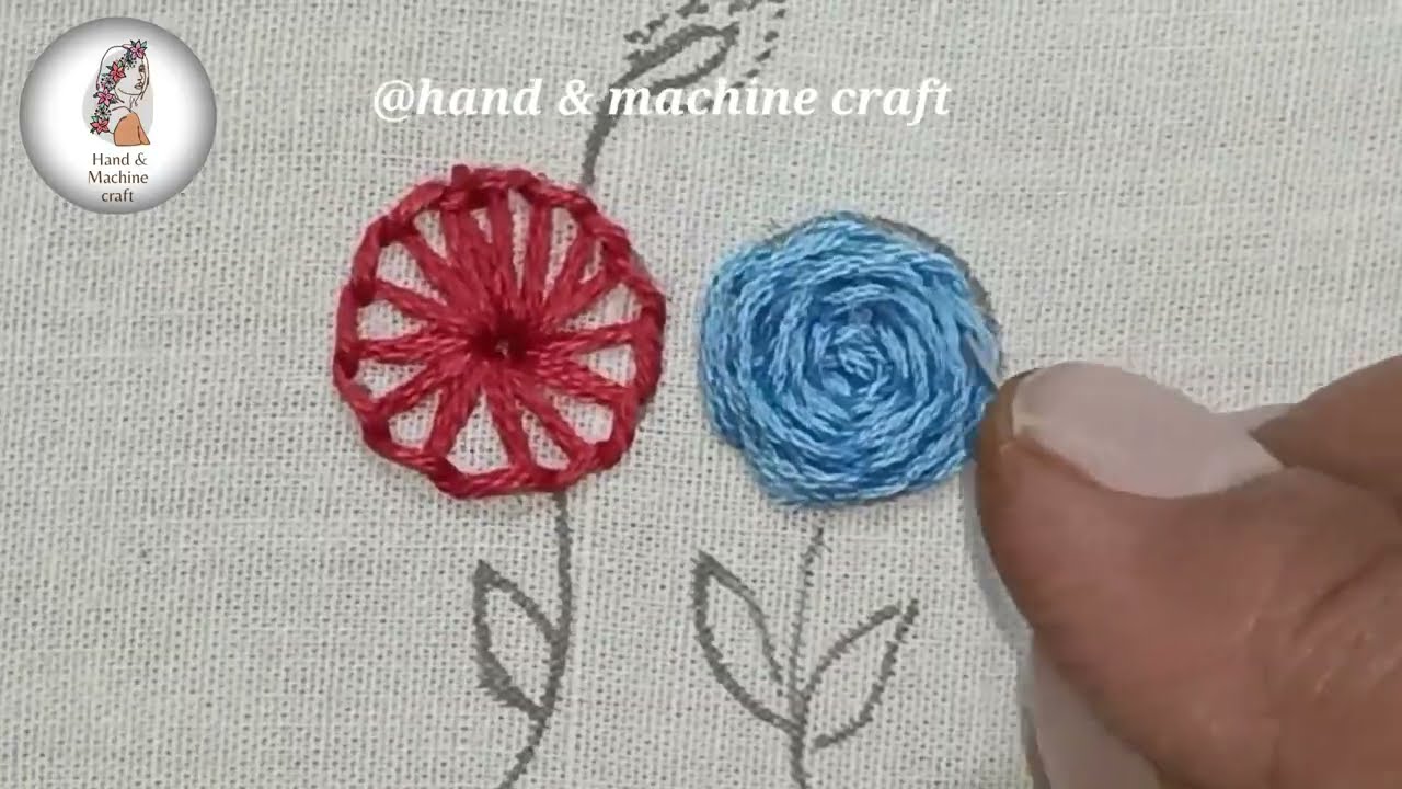 Woven Rose/ Hand Embroidery Design/ Hand Embroidery For Beginners