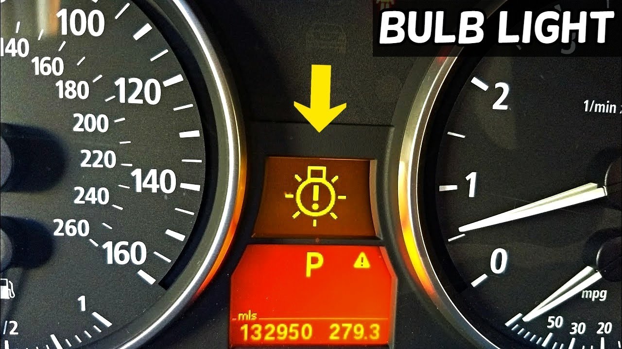 BMW BULB WARNING LIGHT E90 E91 E92. HOW TO KNOW WHICH BULB IS BAD