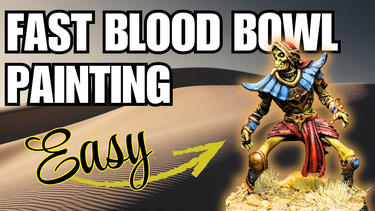 Painting Blood Bowl Tomb Kings | Fast Tabletop Scheme & Full Mini Paint-Along