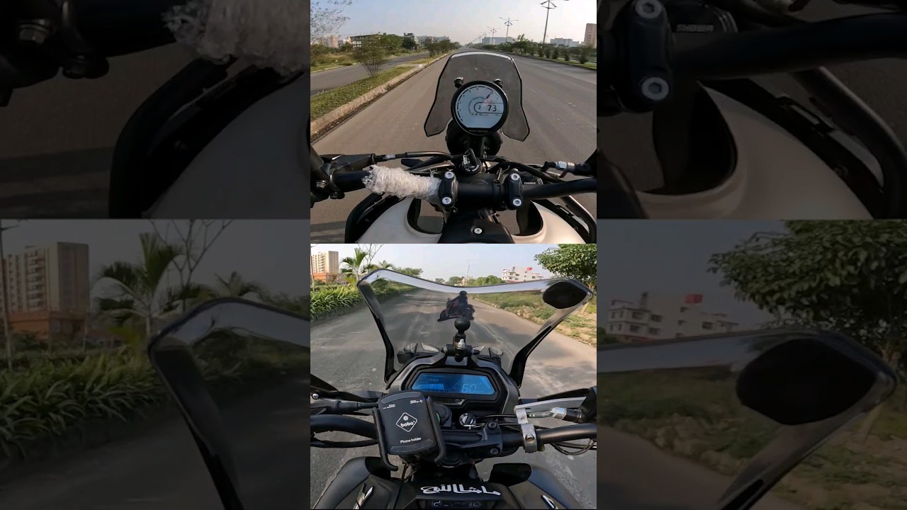 Dominar 400 vs Himalayan 450 full throttle sound #shorts #ytshort #bajaj #royalenfield