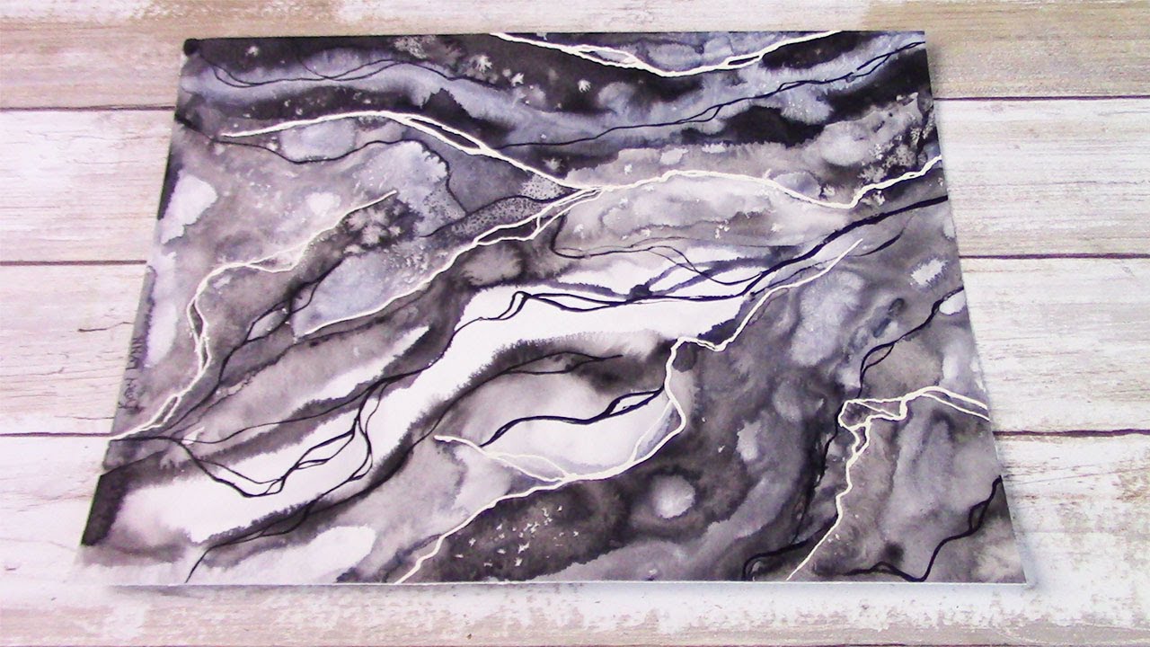 Marbled Watercolor Tutorial Page 2