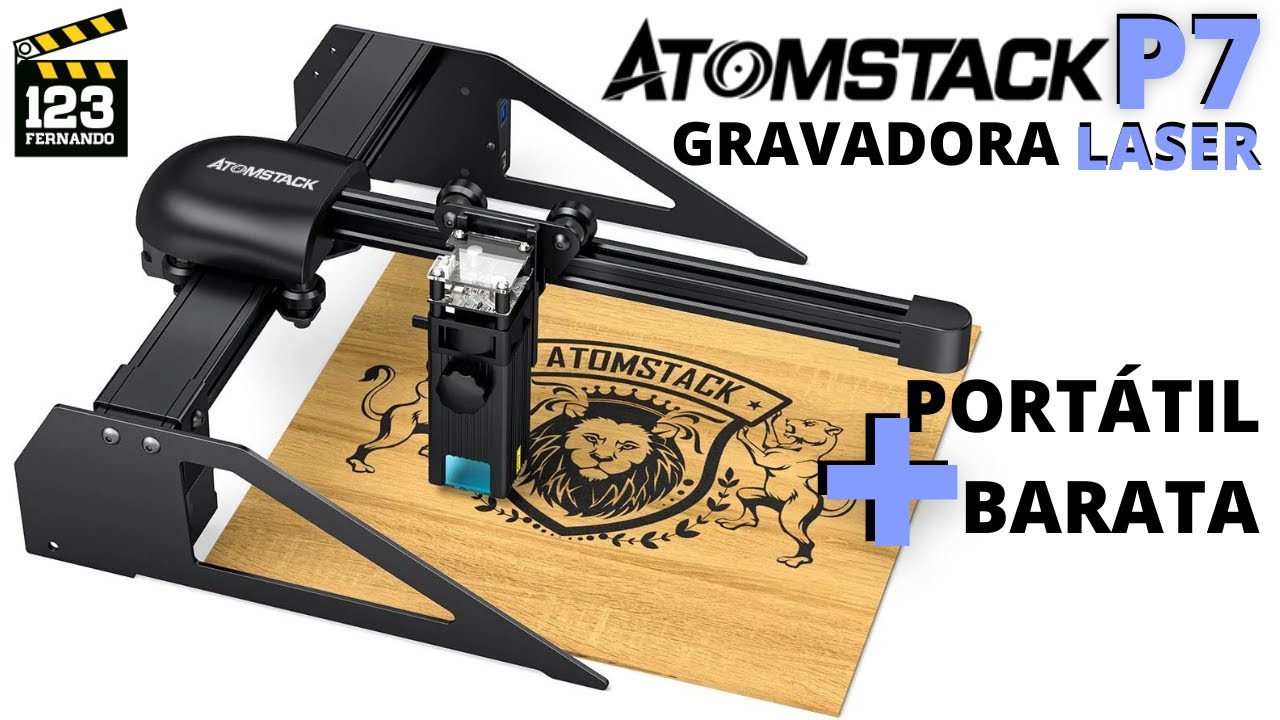 GRAVADORA LASER PORTÁTIL ATOMSTACK P7 M30. LASER ENGRAVER 5W MELHOR QUE A NEJE MASTER?
