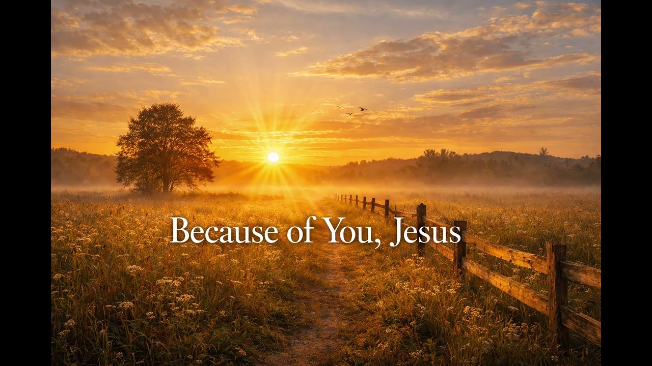 Because of You, Jesus | Peaceful Country Worship for Prayer & Quiet Time