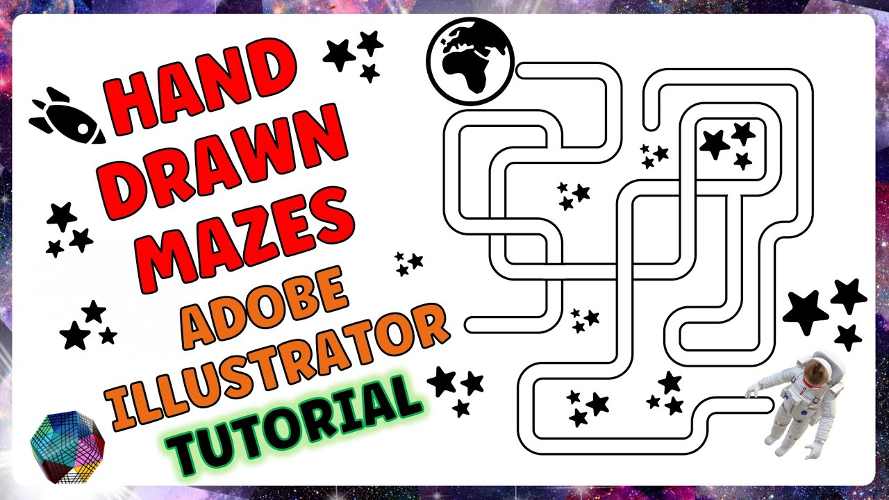 Как рисовать лабиринты с закругленными углами в Adobe Illustrator