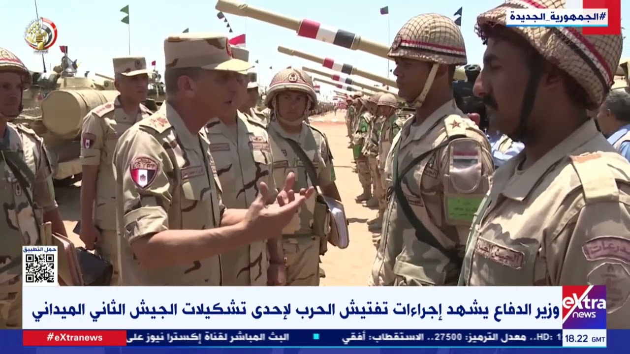 غرفة الأخبار| وزير الدفاع يشهد إجراءات تفتيش الحرب لإحدى تشكيلات الجيش الثاني الميداني