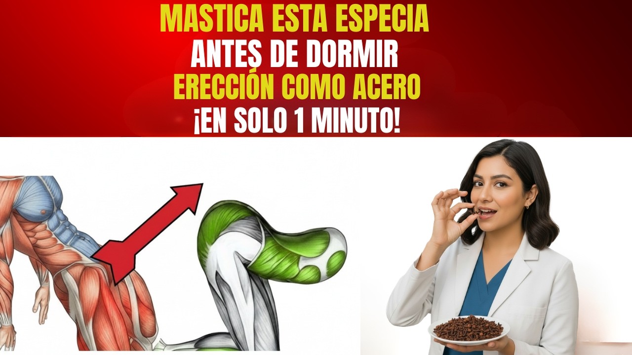 Uróloga: Mastica Esta Especia 1 Minuto Antes de Dormir (Activa tu Circulación Nocturna)