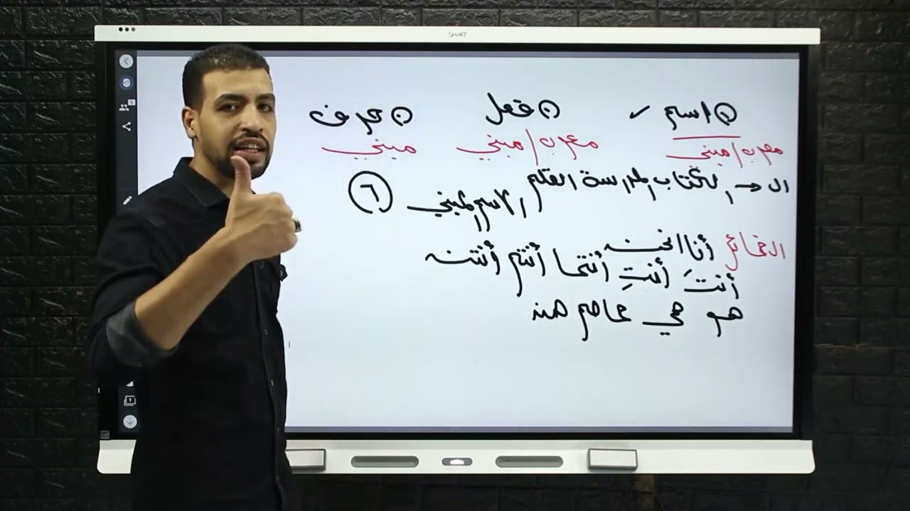 الاسم المعرب والمبني/الصف الثاني الاعدادي/حسين شعبان