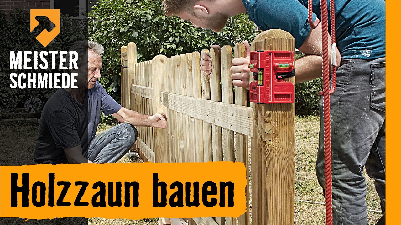 Holzzaun bauen