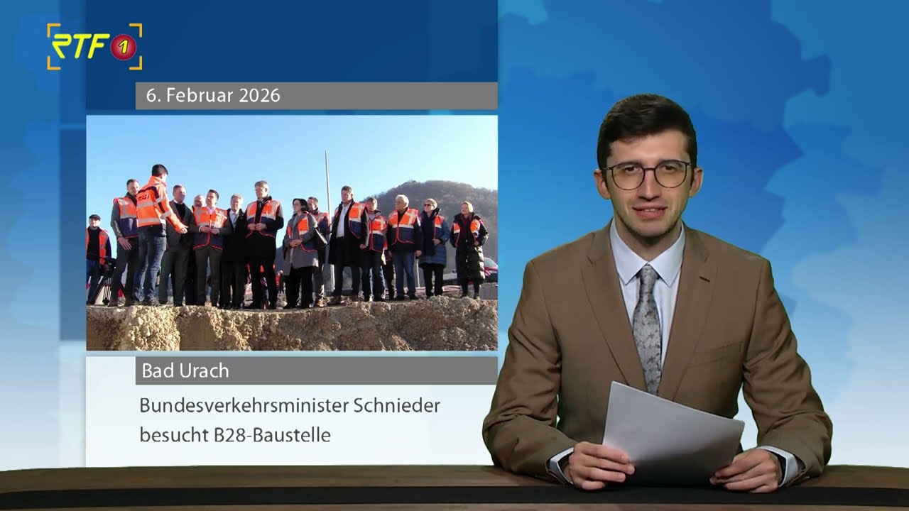 Bundesverkehrsminister besucht B28-Baustelle