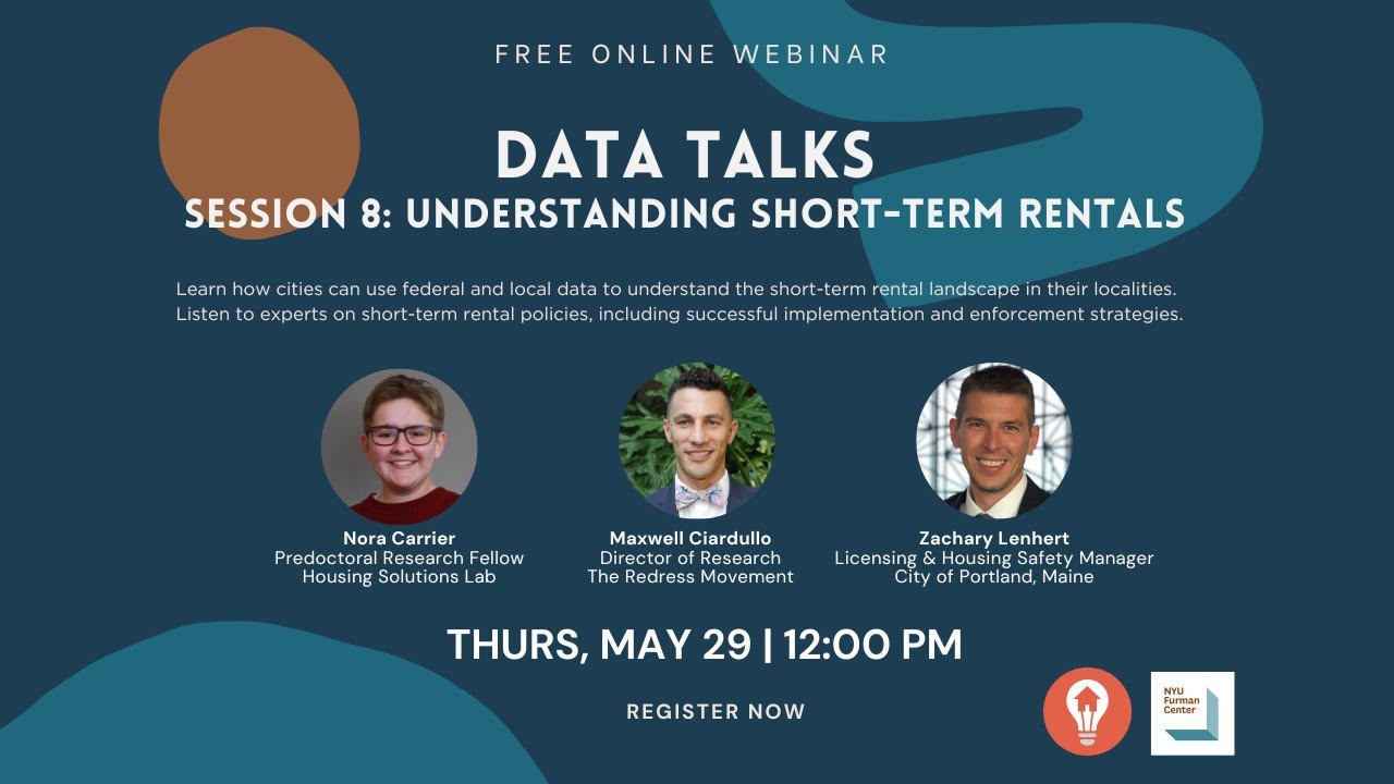 Data Talks 8: Understanding Short-Term Rentals