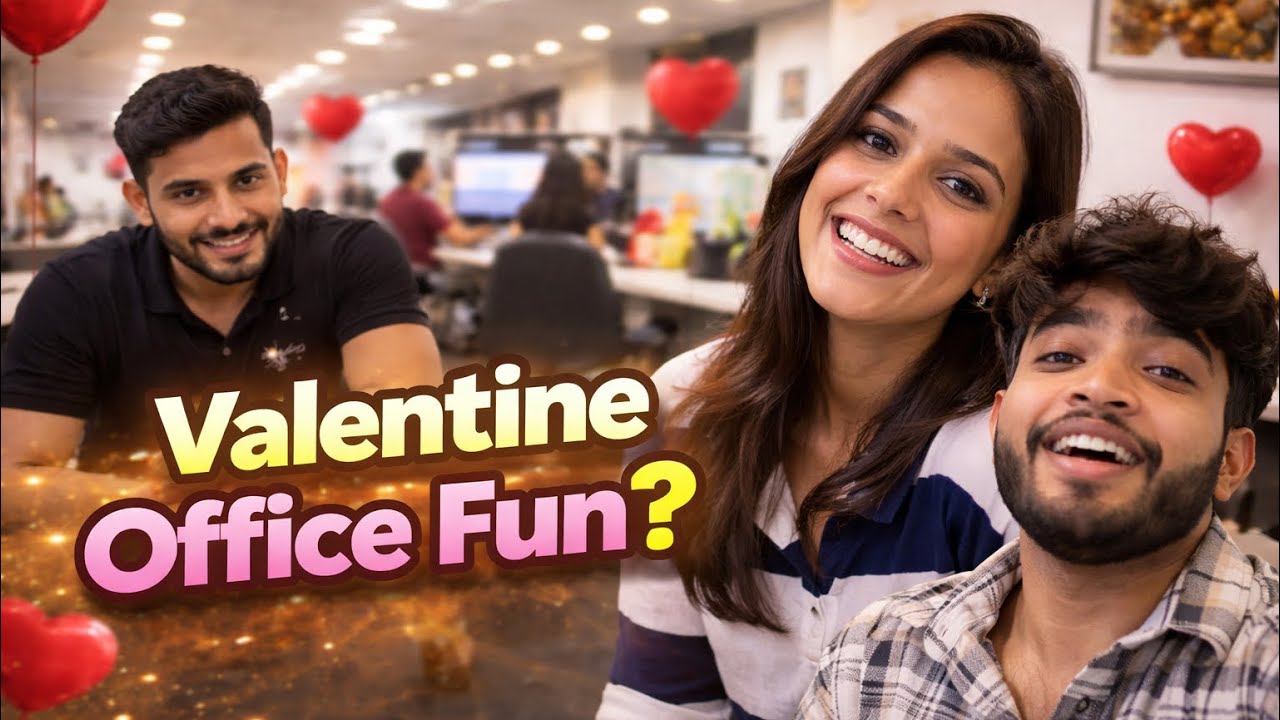 Office Valentine Day Masti 😍💼 | Heart Balloon Challenge | Ravi Gour Vlogs