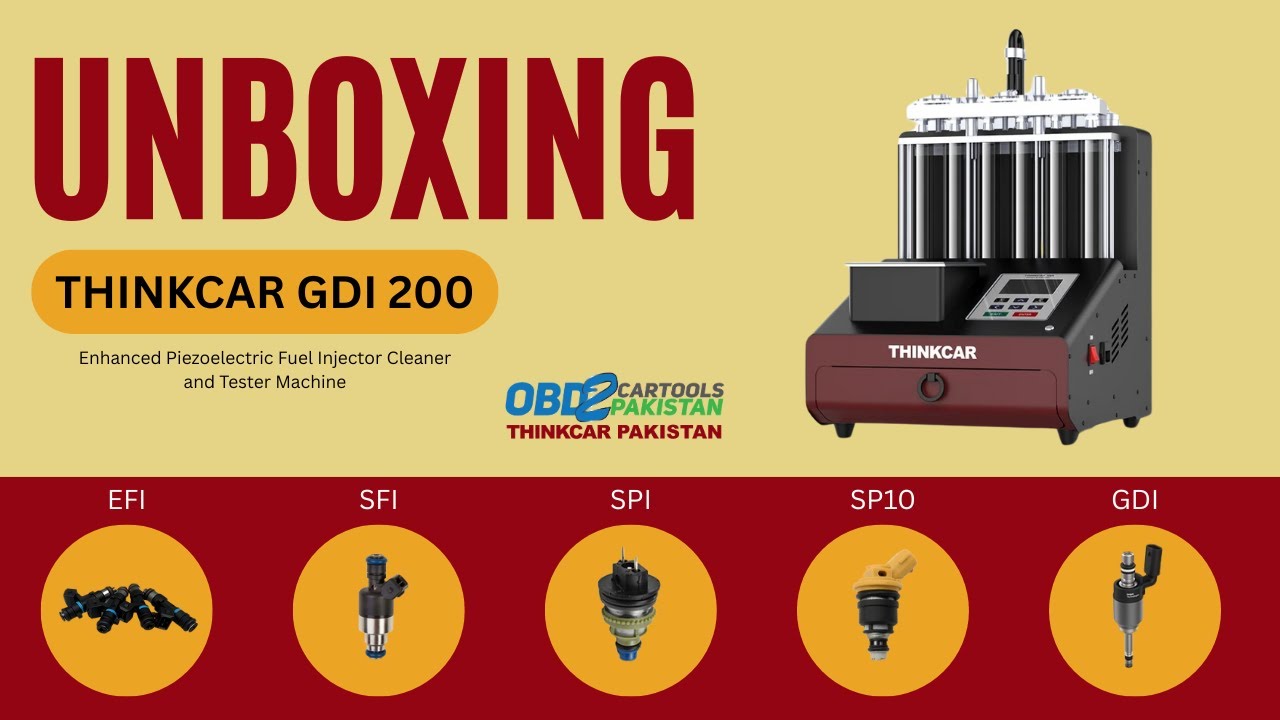 Unboxing ThinkCar GDI200 Injector Cleaning Machine | Full Demo & Features | ThinkCar Pakistan