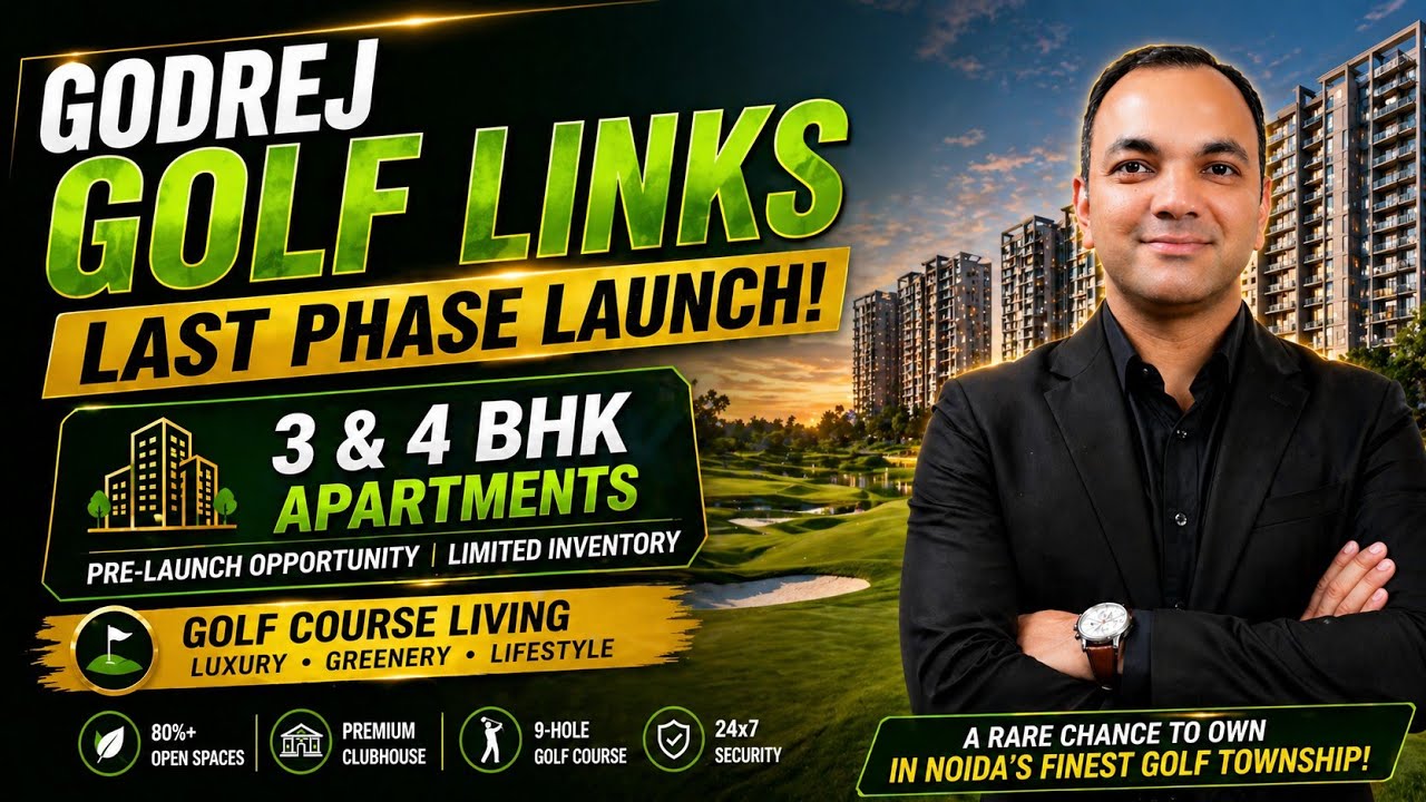 Godrej Crown Residences Launch | 3 & 4 BHK Apartments | Noida Golf Course Living