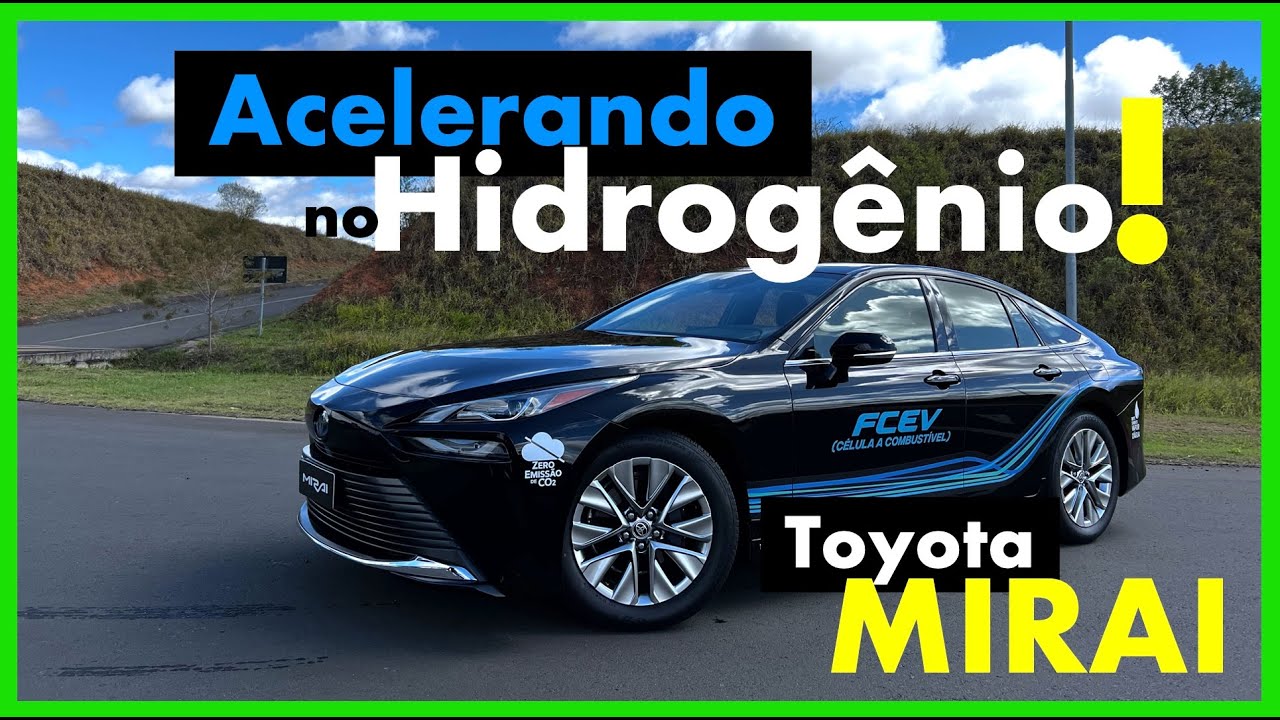 Mira aí o MIRAI! Acelerei o Toyota movido a HIDROGÊNIO vendido apenas nos EUA