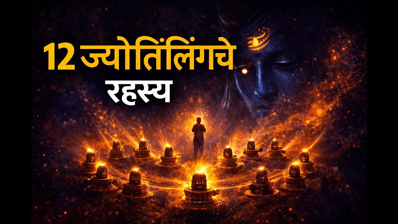 भगवान शिवांची १२ ज्योतिर्लिंगं  🔱 सोमनाथ ते भीमाशंकर रहस्ये | शिवपुराणातील कथा मराठी