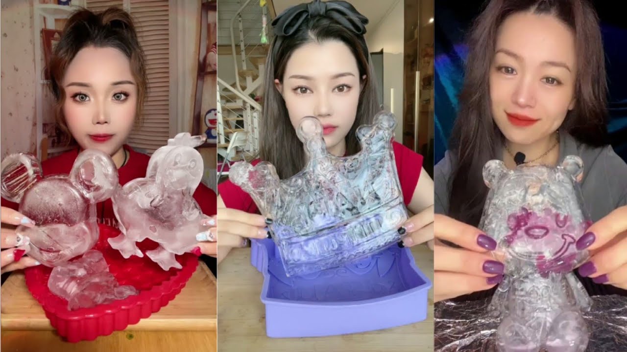 THIN CRISPY ICE | THIN ICE PIECES #iceeating #asmr #asmrice #thinice