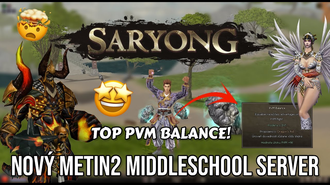 ⚔️NOVÝ MIDDLESCHOOL SERVER! | 🗡️Saryong.eu |✅TOP PVM BALANCE!! | 🎁GIVEAWAY O DM 🚀START: 05.12. 2025